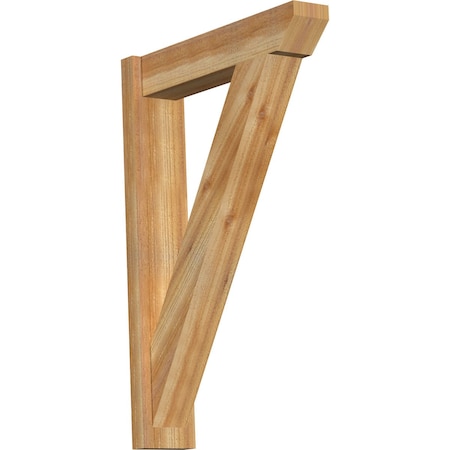 Ekena Millwork Traditional Slat Rough Sawn Outlooker, Western Red Cedar, 6"W x 26"D x 38"H OUT06X26X38TRA06RWR